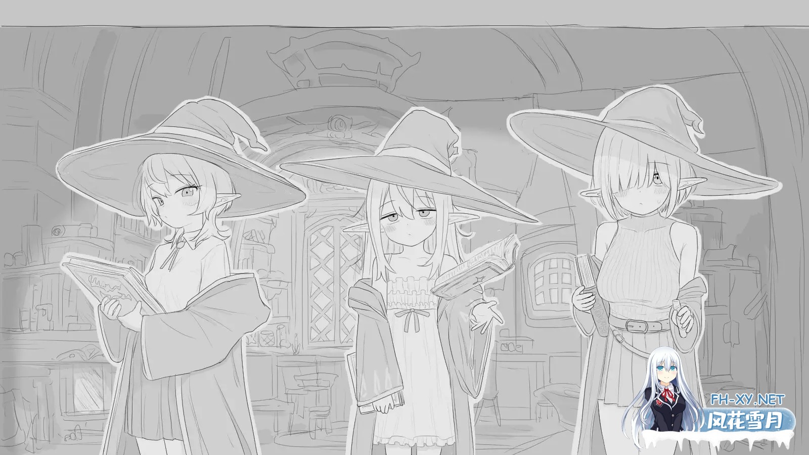 [SLG/动态/AI汉化/触摸/同居/睡奸/怀孕][RJ01527035/エロフラ部社团]与隐居魔女的30天/隠居魔女との30日間[PC/970M]-3.jpg