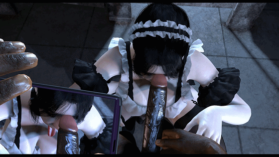 南辕北辙：媚黑妻1 [3D/夫目前犯/NTR]-2.gif